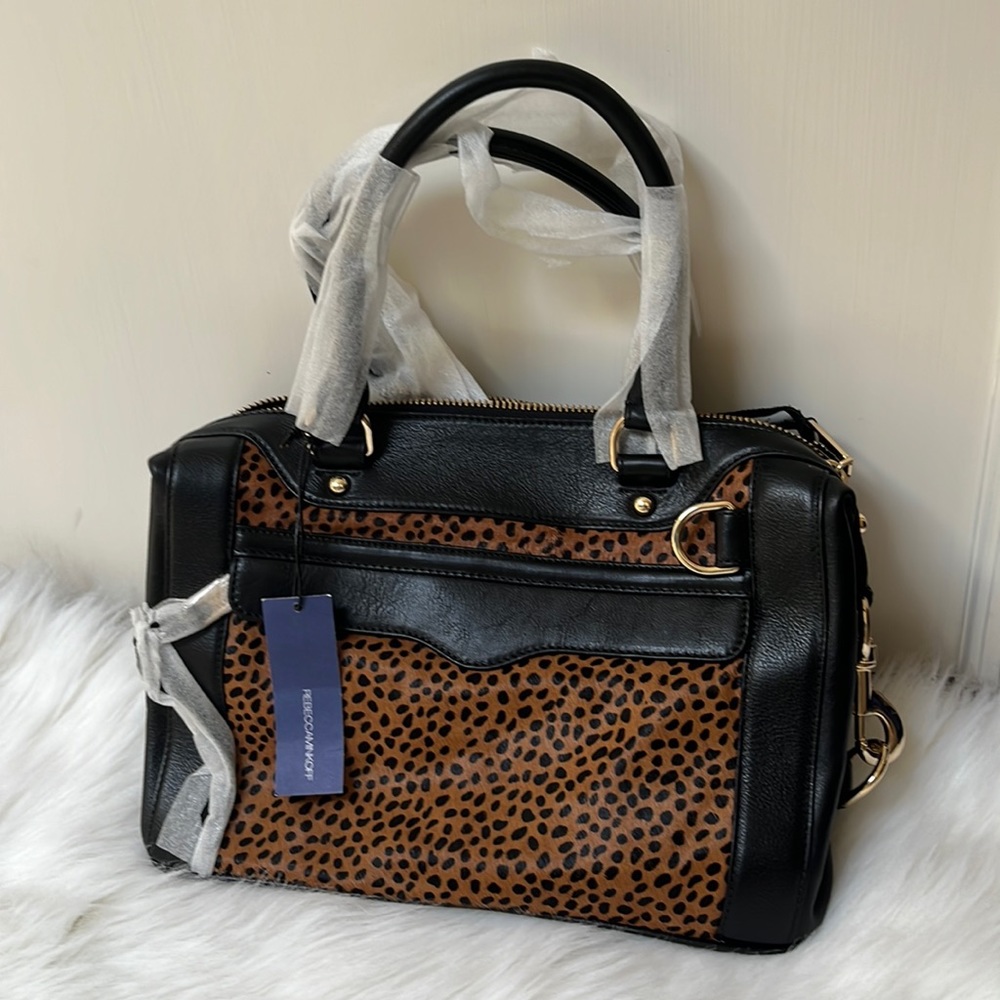 SOLD⭐️NWT💯 Authentic Rebecca Minkoff Genuine Leather with Calf-hair MAB Bag